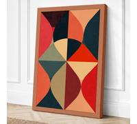 Mandala Forms Geometric Canvas Wall Art Print 36x24 Inch (91 x 61 cm)