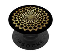 Mandala Galaxy Cute Golden Design Gift PopSockets Grip and Stand for Phones and Tablets