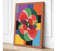 Mandala Geometry Geometric Canvas Wall Art Print 36x24 Inch (91 x 61 cm)