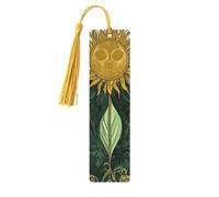 Mandala, Goddess of The Sun and Moon Double-Sided Printed Wooden Bookmarks 5pcs, Women Presents for Book Lovers Cool Notebook Accessories Birthday Presents for Men(5 Piece Set)