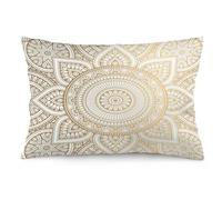 Mandala Gold Pillow Covers Decorative Preppy Lumbar Throw Pillowcase 12x20 Inch Couch Cushion Cover for Home Decor Living Room Bedroom College Dorm Bed Car Sofa Sofa