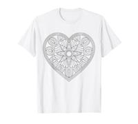 Mandala Heart to Color Yourself T-Shirt