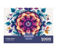 Mandala Jigsaw Puzzles for Adults Gifts 1000 Piece Educational Games Home Decoration Art Style Jigsaw Puzzle for Adults And Kids 70x50cm/1000pcs