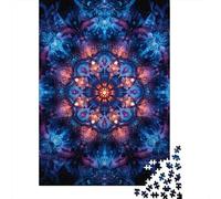 Mandala Jigsaw Puzzles Game Adult 1000 Piece Jigsaw Wooden Creative Jigsaw Puzzle Decompressing Game 1000pcs (75x50cm)