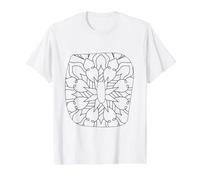 Mandala Letter O to Color in and Paint Yourself Value Graphic T-Shirt, Men, White, L