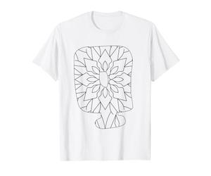 Mandala Letter Q Coloring and Painting Yourself Value Graphic T-Shirt, Men, White, S