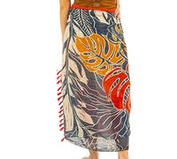 Mandala Life ART Women's Pareo_Zen_5 Swimwear Cover Up, Black Mamba, One Size