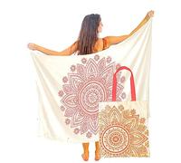 Mandala Life ART Women's Zen_26 Swimwear Cover Up, Pareo_ACA_5Red_Set, XXL