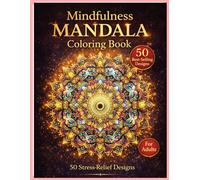Mandala Line Art: Relaxing Coloring Book for Mindfulness and Stress Relief