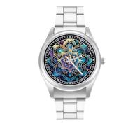 Mandala Lotus Flower Bracelet Watch for Men Women Casual Automatic Watch Wrist Watch