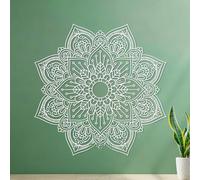 Mandala Master Bohemian Hippie Zen Yoga Lettering Stickers 72x72cm Personalized Customization White