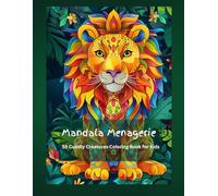 Mandala Menagerie: 55 Cuddly Creatures Coloring Book for Kids. A Creative Adventure for Young Artists Ages 6-12 Featuring Adorable Animals with Mandala Patterns and Easy-to-Color Designs.