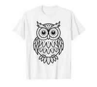 Mandala owl Coloring Page to Color Yourself T-Shirt