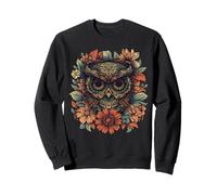 Mandala Owl T-Shirt - Boho Floral Spirit Animal Art Sweatshirt