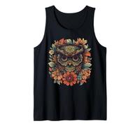 Mandala Owl T-Shirt - Boho Floral Spirit Animal Art Tank Top