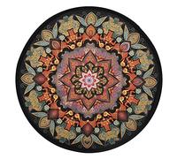 Mandala Pattern Round Yoga Floor Mat Meditation Mat Washable Dia 40 cm, diameter 40 cm