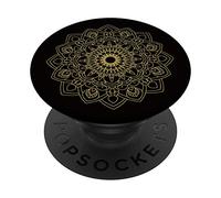 Mandala Positive Energy. Peace Mandala Chakra Golden PopSockets PopGrip: Swappable Grip for Phones & Tablets