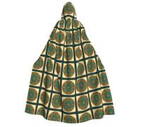 Mandala Print Hooded Unisex Adult Cloak Halloween Christmas Carnival Theme Parties Comfortable