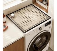 Mandala Print Washer Top Cover Pad - Boho Dust-Proof Mat for Washer Dryer Microwave Fridge Top Cuttable Quick-Drying Anti-Stain Non-Slip Protector for Laundry Room Kitchen (C2,50x60cm)