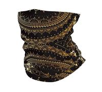 Mandala Print Windproof Neck Gaiter, Warmer Scarf Breathable Half-Face Mask Ski Mask Unisex For Outdoor