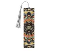 Mandala Printed Metal Bookmarks M - Gray Lightweight Aluminium Book Marker for Books, Journals & Gifts, Ideal Book Lovers, Holiday Decor & Crafts