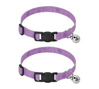 Mandala Purple Kitten Collar 2 Pack Cat Neck Collar Adjustable 10.6 to 17.1 Inches