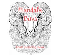Mandala Rams Coloring Pages For Adults Coloring Book For Adults Printable Stress Relief Anxiety Relief Gift Color Book Coloring Sheets Coloration By ... I (Intricate Mandala Patterns For Adults)