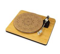 Mandala Record Player Slip Mat TurnTable DJ Slip Mat Laser Engraved (Large 12")