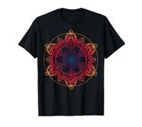 Mandala Sacred Fractal Geometry Yoga Spiritual Meditation T-Shirt