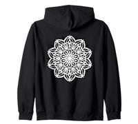 Mandala Sacred Geometry Geometric Pattern Tattoo Flash Zip Hoodie