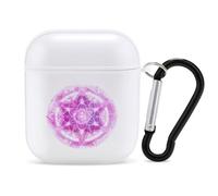 Mandala Sacred Metatron Cub Earphone Case Cover Compatible with AirPods 1&2 Shockproof Bluetooth Headset Case White-style