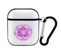 Mandala Sacred Metatron Cub Earphone Case Cover Compatible with AirPods 1&2 Shockproof Bluetooth Headset Case Black-style
