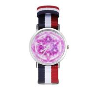 Mandala Sacred Metatron Cub Sport Watch for Men Women Nylon Strap Wrist Watch Analog Quartz Watch