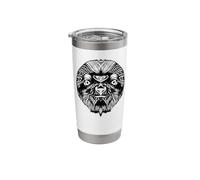 Mandala Sloth Tesselated Mindful Design Sloths Meme Stainless Steel Insulated Tumbler