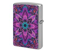 Mandala Stylized Lighter Case Copper Lighter Cover Custom Metal Protective Lighters Sleeve Without Insert Personalized Reusable Shell Standard Size Gift for Men Women