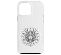 Mandala Sun Face with Floral Sacred Geometry Case for iPhone 13 Pro Max