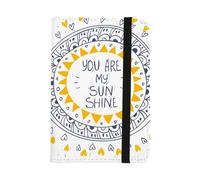 Mandala Sun Print Passport Holder, Pu Leather Passport Protector, Travel Accessories for Men, Holiday Essentials, Holiday Ducument Holder for Passports Tickets Money Boarding Passes, ID Card Cover