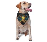 Mandala, The Tree Of Life Printed Graphic Pet Triangle Scarf For Dogs & Cats, Adjustable Cute Pet Bandana For & Photo Shoots