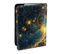 Mandala, The Tree of Life Printed Passport Holder,Travel Pu Leather Passport Cover Case Organiser for Men Women,6.5 Inch