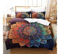 Mandala Three-dimensional Printing Bedding Bedroom Set Bed Cover Superior Microfiber Pillow Slip Included Gentle And Washable King(220x240cm)