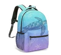 Mandala Turtle Starry Sky Backpack 16 Inch Rainbow Gradient Galaxy Dreamscape 360 Print Aesthetic Fantasy Celestial Rucksack (12)