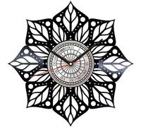Mandala Vinyl Record Wall Clock Retro style Wall clock Silent Home Decor Art Special Home Accessories Creative Personality Gift