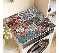 Mandala Washer Or Dryer Top Protection Mat Silicone Non-slip Washer Dust Mat Top Cover Mats For Laundry Room Dryer Refrigerator Microwave Oven Home Kitchen Pet Feeding Carpet (Color 5,60x90cm)