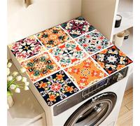 Mandala Washer Or Dryer Top Protection Mat Silicone Non-slip Washer Dust Mat Top Cover Mats For Laundry Room Dryer Refrigerator Microwave Oven Home Kitchen Pet Feeding Carpet (Color 3,50x50cm)