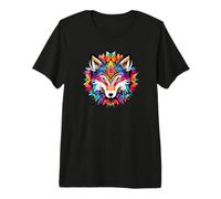 Mandala Wolf Spirit Artistic Mystical Majesty Premium T-Shirt