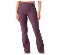 Mandala - Women's Flared & Ribbed Pants - Tracksuit trousers size L, purple