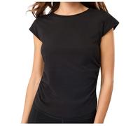 Mandala - Women's Side Ruffled Top - T-shirt size M, black