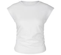 Mandala - Women's Side Ruffled Top - T-shirt size XL, white