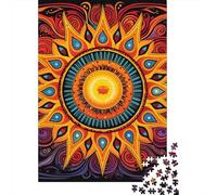 Mandala Wooden Jigsaw Puzzles for Adults 1000 Piece Toys Family Jigsaw Games Birthday Puzzle Educational Boys Girls 1000pcs (75x50cm)