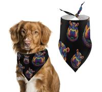 Mandalas of Hippos Dog Scarf Triangle Bandana Cat Soft Puppy Scarfs for Small Medium Pets